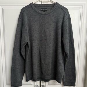 Hathaway Casual Men’s XL Grey Crew Neck Long Sleeve Heavyweight Sweater Winter